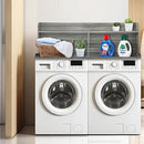 Royxen 2-Tier Washer Dryer Countertop,19.5"H Wood Washer and Dryer Topper with Shelf,Laundry Countertop Over Washer and Dryer, Universal Fit for Laundry Room Organization (Eucalyptus, 54"W X 27.5"D) by CozyNest Decor
