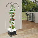 Hydroponic Growing Tower System Kit, 40-Plant Vertical Hydroponics Garden Tower with LED Grow Light, for Outdoor Indoor Herbs Fruits Vegetables Smart Garden Planter Kit by GreenHaven Gardens