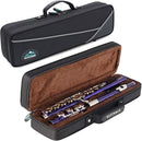 EASTROCK Closed Hole Flutes C 16 Key for Beginner, Kids, Student -Nickel Flute with Case Stand and Cleaning kit (Purple) by TinyTreasures Baby Boutique