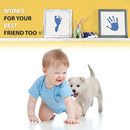 Large Clean Touch Ink Pad for Baby Handprints and Footprints – Inkless Infant Hand & Foot Stamp – Safe for Babies, Doesn’t Touch Skin – Perfect Family Memory or Gift, Blue Print Kit by Tiny Gifts by TinyTreasures Baby Boutique