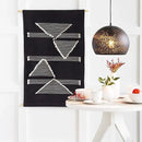 Mark&Day Wall Art, Hohenzell Modern Farmhouse Black Macrame Tapestry Wall Hanging for Living Room, Bedroom, Office or Kitchen (36"H x 24"W) by CozyNest Decor