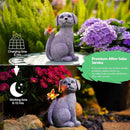 Garden Decor Solar Dog Statues: Outdoor Sculptures with Glowing Butterfly for Lawn Ornaments Yard Art Porch Patio Balcony - Gifts for Mom Grandma Women by GreenHaven Gardens