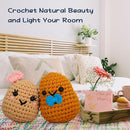 Crochetta Crochet Kit for Beginners, Learn to Crochet Kits for Adults Kids, Jumbo Potato Couple, Includes Yarn, Hooks, Stuffing, Pattern, Video Tutorials by TinyTreasures Baby Boutique