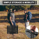 Folding Grill 4.4 FT Portable Camping Table with 2 Wing Panels, Height Adjustable Metal Outdoor Table with Mesh Desktop and Mesh Bag, Picnic, Beach and BBQ, Party, Black by GreenHaven Gardens