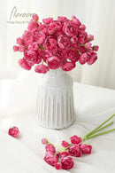 Floroom Ranunculus Artificial Flowers 18 Pcs Fuchsia Faux Silk Mini Ranunculus Bulk Fake Wedding Filler Flowers for DIY Hot Pink Bouquets, Centerpieces, Bridal Shower Decorations & Arrangements by CozyNest Decor
