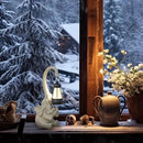 Solar Powered Outdoor Figurine Lights, 10 Inch Waterproof Animal Elephant Statue Light, Suitable for Decorations for Patio, Balcony, Lawn, Courtyard, Etc.(Chest) by GreenHaven Gardens