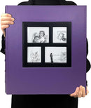 RECUTMS Photo Album 4x6 600 Photos Black Pages Large Capacity Leather Cover Wedding Family Photo Albums Holds 600 Horizontal and Vertical Photos (Purple, 600 pockets) by TinyTreasures Baby Boutique