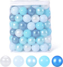 GOGOSO Ball Pits Balls for Toddlers Pack of 50 100 200 Plastics Shape Ball Non-Phthalate Non-BPA Non-Toxic 2.2-Inch Crush Proof Play Balls by TinyTreasures Baby Boutique