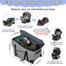 Car Seat Bags for Air Travel Fit Chicco Keyfit 35 and Anti-rebound Bar Base, Fit Doona Car Seat Stroller and Base, Nuna Pipa Travel Bag, Infant Car Seat Bag, Doona Travel Bag by TinyTreasures Baby Boutique