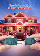Vintage C9 LED Christmas Lights Outdoor, 50 Feet C9 String Lights with 50 Shatterproof Matte Bulbs, Connectable Waterproof Lights for Holiday Party Roofline Backyard Garden Patio, Red by GreenHaven Gardens