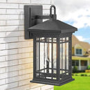 Outdoor Porch Lights Wall Mount, 12.4 Inch Outdoor Wall Lantern With E26 Sockets & Seeded Glass, Classic Exterior Lighting Fixtures, Waterproof Porch Light Fixtures For Garage (Bulbs Not Include) by GreenHaven Gardens