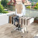 Giantex Clothes Drying Rack, Foldable Laundry Drying Rack with with 6-Level Adjustable Height, High Hanger Design, Side Clips, Space Saving Collapsible Laundry Drying Rack by CozyNest Decor