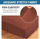 H.VERSAILTEX Super Stretch Individual Seat Cushion Covers Sofa Covers Couch Cushion Covers Slipcover Sets Thick Jacquard Textured Twill Fabric (1 Piece Sofa Cushion Cover, Rust) by CozyNest Decor
