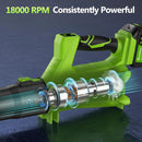 Electric Leaf Blower Cordless with 2 3.0Ah Battery and Charger, 2 Speed Mode 650CFM 280MPH Patio Tools with 2 Tubes, 20V Battery Powered Leaf Cleaner Handheld Blowers for Lawn Care, Dust, Leaves, Yard by GreenHaven Gardens
