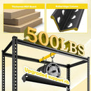 72" H Garage Shelving, 5 Tier Storage Shelves Load 2500 lbs, Adjustable Garage Shelves, Metal Shelving Unit for Warehouse, Basement, Pantry, 40" Wx 16" D x 72" H, Black by GreenHaven Gardens