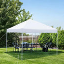 Amazon Basics Outdoor Pop Up 10 x 10 Canopy Tent for Events, Portable with Easy Setup, One-Push, Includes Wheeled Carry Bag, 8 Pegs, 4 Ropes, 4 Weighted Bags, White by GreenHaven Gardens