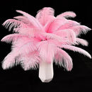 THARAHT Pink Ostrich Feathers 12pcs Natural Bulk 8-10Inch 20cm-25cm for Crafts Wedding Party Centerpieces Flower Arrangement Easter Gatsbi and Home Decoration Feathers by CozyNest Decor