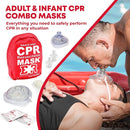 Ever Ready First Aid, Fanny Pack/Hip Pack, Fully Stocked First Aid Kit with Adult & Infant CPR Combo Masks (72 Piece Set) by TinyTreasures Baby Boutique