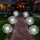 Solar Garden Lights Solar Firework Light Outdoor Waterproof 2 Pack Solar Powered Art Stake Twinkle Lights Outside Decor 180 LED Sparklers String Light for Yard Pathway Decorations (White) by GreenHaven Gardens