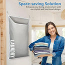 Hanging Laundry Hamper Bag XL 40x22", Space Saving over the Door Storage Bags, Behind the Door Hampers for Dirty Clothes & Wall Mounted Basket for Bathroom, Organizer for Small Room Spaces RV by CozyNest Decor