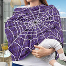 Binienty Halloween Spider Web and Bat Baby Car Seat Canopy Cover Halloween Decoration Nursing Cover for Breastfeeding Carseat Covers for Boy Girls by TinyTreasures Baby Boutique