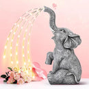 GIGALUMI Solar Garden Decor Watering Elephant Statues Outdoor, Birthday Gifts for Women Mom Grandma Senior Elder, Elephant Ornament for Balcony, Garden, Patio, Yard, Lawn (Twinkling Lights Only) by GreenHaven Gardens