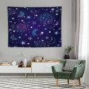HZOHNAGO Boho Sun Moon Tapestry Purple Blue Sun Stars Galaxy Pattern Printed Wall Tapestry Wall Hanging for Bedroom Living Room Dorm 80" W x 60" H by CozyNest Decor