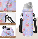 AUPET Water Bottle Bag Carrier,24oz/32oz Insulated Neoprene bottle Sling Holder Case Pouch Cover for 1000ML/750ML Bottles with Shoulder Strap for walking by TinyTreasures Baby Boutique