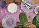 Solino Home Linen Violet Table Runner 120 Inches Long - 100% Pure Linen Dining Table Runner 14 x 120 Inch for Halloween - Fete by CozyNest Decor