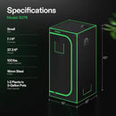 VIVOSUN S276 32"x32"x63" Grow Tent, High Reflective Mylar with Observation Window and Floor Tray for Hydroponics Indoor Plant for VS1500 by GreenHaven Gardens