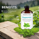 Majestic Pure Peppermint Essential Oil with Glass Dropper - Huge 4 Fl Oz - 100% Pure and Natural Peppermint Oil - Premium Grade Essential Oils for Diffuser, Aromatherapy, Soap and Candle Making by CozyNest Decor