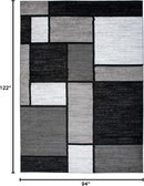Rugshop Contemporary Modern Boxes for Home Office,Living Room,Bedroom,Kitchen Non-Shedding Area Rug 7' 10" X 10' 2" Gray by TinyTreasures Baby Boutique