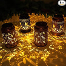 4 Packs Dragonfly&Hummingbird Solar Lantern Lights Outdoor Decor, Hanging Metal Decorations Waterproof with LED Light, Landscape Lights for Garden Patio Yard Lawn Backyard Front Porch by GreenHaven Gardens