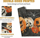 Halloween Pumpkins Spider Web Placemats Set of 4 Black Gray Scary Pumpkin Fall Linen Table Place Mat 12x18 Inch Seasonal Heat Resistant Table Mats for Party Kitchen Dining Decoration by CozyNest Decor