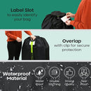 reperkid Large Stroller Bag for Airplane Travel, Black & Green, 47" H x 24" W x 15" D, Fits Most Large, Single, Double, Jogging Strollers – Premium Waterproof Cover, Adjustable Shoulder Straps by TinyTreasures Baby Boutique