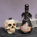 Braxio Halloween Home Decor Potion Bottles - Resin Black Bad Dragon Halloween Potion Bottles Gothic Decor Decorative Bottles Room Decor Aesthetic for Day of The Dead 4.25 * 4.25 * 9.5 Inch by CozyNest Decor