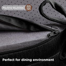 Codi Dining Chair Cushions 4 Pack, Thick Chairs Pads for Indoor Kitchen Room - Washable, Non-Slip Memory Foam Seat Cushion with Ties, 16.5"x16.5"x 3.5", Set of 4, Black by CozyNest Decor