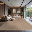 CAMILSON Easy Jute Rug 10x14, Indoor Outdoor Natural Color Fiber Area Rugs for Living Room Patio and Kitchen Rug Herringbone Woven Design Easy-Cleaning Washable Outside Carpet Alfombras 10 x 14 by CozyNest Decor