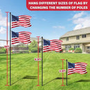 XIFAN Flag Pole Kit for Outside, 10 FT Heavy Duty Flagpole for Outdoor House in Ground, with Ground Spike for Garden Yard, Residential or Commercial by GreenHaven Gardens