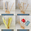 Plastic Bag and Bottle Drying Rack, Reusable Ziplock and Freezer Bag Dryer Rack, Space Saving, Beech Wood by TinyTreasures Baby Boutique