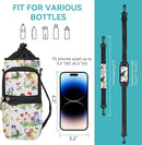 25/32/40/64oz Water Bottle Bag Holder Carrier-Insulated Crossbody Sling Case Sleeve with Strap & Pockets for Men Women Gym Cycling Travel Walking Hiking Camping by TinyTreasures Baby Boutique