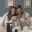 Coffee canister set for ground coffee with Date Tracker Travel Coffee jar,Stainless Steel Kitchen Food Airtight storage container for Coffee Beans or Grounds,Tea,Sugar (22oz-Black) by CozyNest Decor