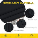 NICETOWN Black Blackout Curtains 30 inch Curtains for Kitchen, Grommet Cafe Curtains Solid Window Treatments Sound Reducing for Bedroom, 2 Panels, W37 x L30, 2 Panels by TinyTreasures Baby Boutique