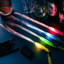 28 Pcs Sparkler Firework Sticks Glow Fiber Optic Wands, LED Flashing Sticks Light Up Toy for Kids Adults, Glow in The Dark Party Favor Supplies Bulk Rave Magic Decoration for Wedding Halloween Easter by TinyTreasures Baby Boutique