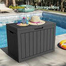 45 Gallon Outdoor Storage Box – Waterproof Deck Box for Garden & Patio,Black by GreenHaven Gardens