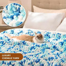 L'AGRATY Chunky Knit Blanket Throw: 50''x60'' Chenille Chunky Knitted Throw Blankets for Bed Couch - Handmade Thick Cable Knit Blanket - Large Crochet Rope Blankets for Home Decor by CozyNest Decor