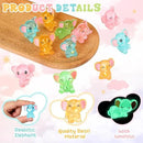 96 Pcs Luminous Resin Mini Elephant Animals Miniature Elephant Figurines Glow in The Dark Garden Accessories Moss Landscape DIY Terrarium Ornament for Garden Dollhouse Decoration (Classic) by GreenHaven Gardens