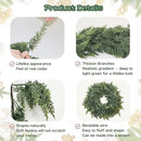 2Pcs 6FT Christmas Cedar Garland Artificial Real Touch Thickness Realistic Greenery Pine Garland for Mantle Fireplace Outdoor Indoor Christmas Decorations by CozyNest Decor