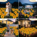 Outdoor Solar Garden Stake Lights,Upgraded LED Solar Powered Light with 3 Sunflower, Waterproof Solar Decorative Lights for Garden, Patio, Backyard (1 Pack 3 Flower) by CozyNest Decor