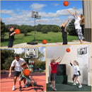 Kids Indoor Basketball Hoop with Scoreboard & Timer,Toddler Adjustable Height Basketball Goal Toy for Outdoor Backyard,Sports Game Play by TinyTreasures Baby Boutique